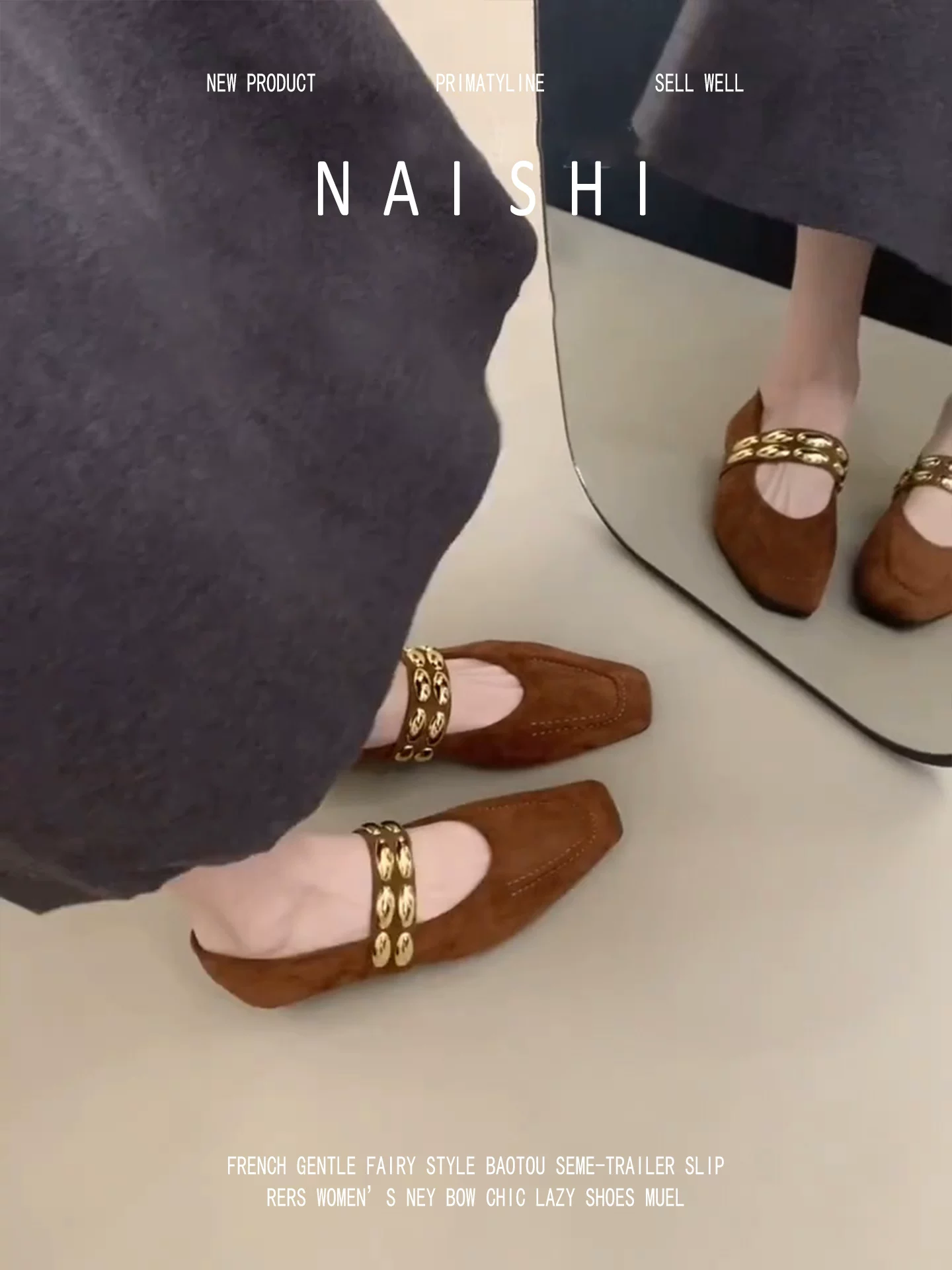 Phiên bản da cừu! Giày Mary Jane gót vuông bản to có khóa kim loại cổ điển dành cho nữ, giày đơn giản kiểu dáng đa năng.