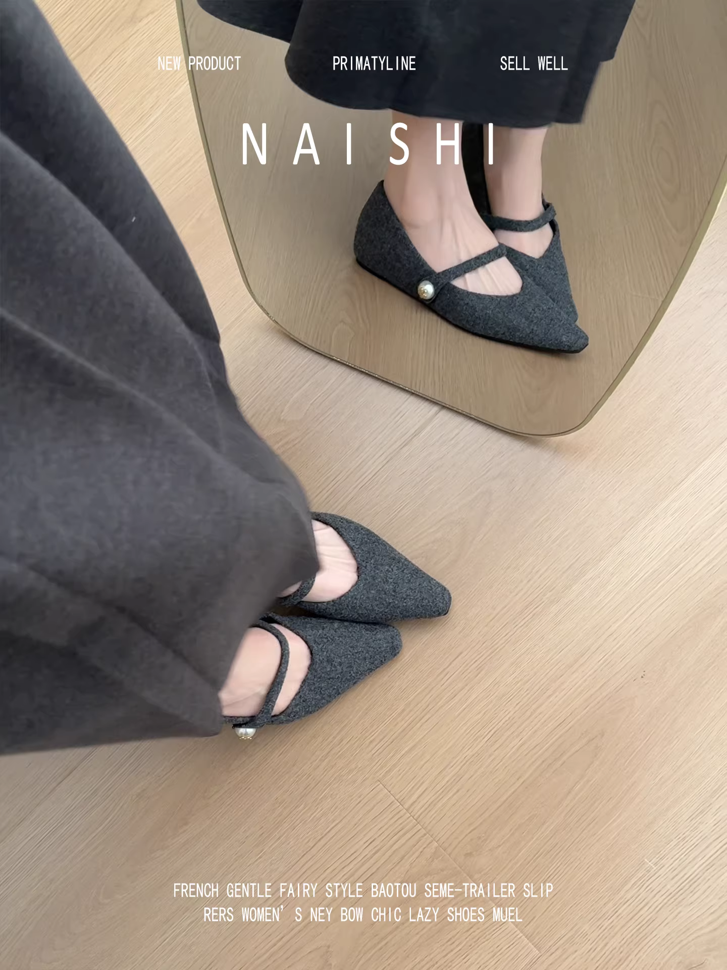 Phiên bản da cừu! Giày quai ngang bằng len cổ điển mang lại cảm giác cao cấp, giày Mary Jane tăng chiều cao, giày lười kiểu đi làm.