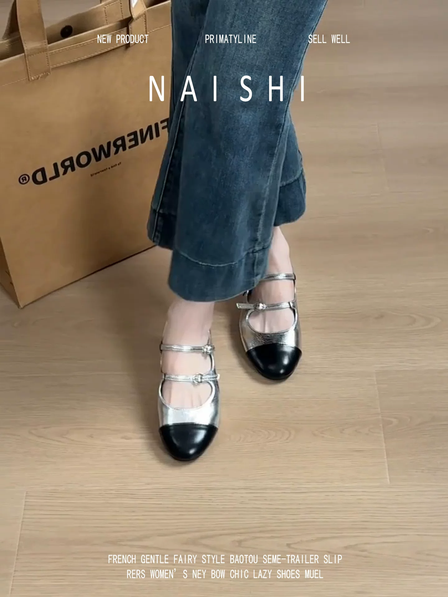 Phiên bản da cừu! Giày Mary Jane phối màu phong cách Chanel dành cho nữ, giày đế cao quai đơn mũi tròn cổ điển dành cho người nhỏ nhắn.