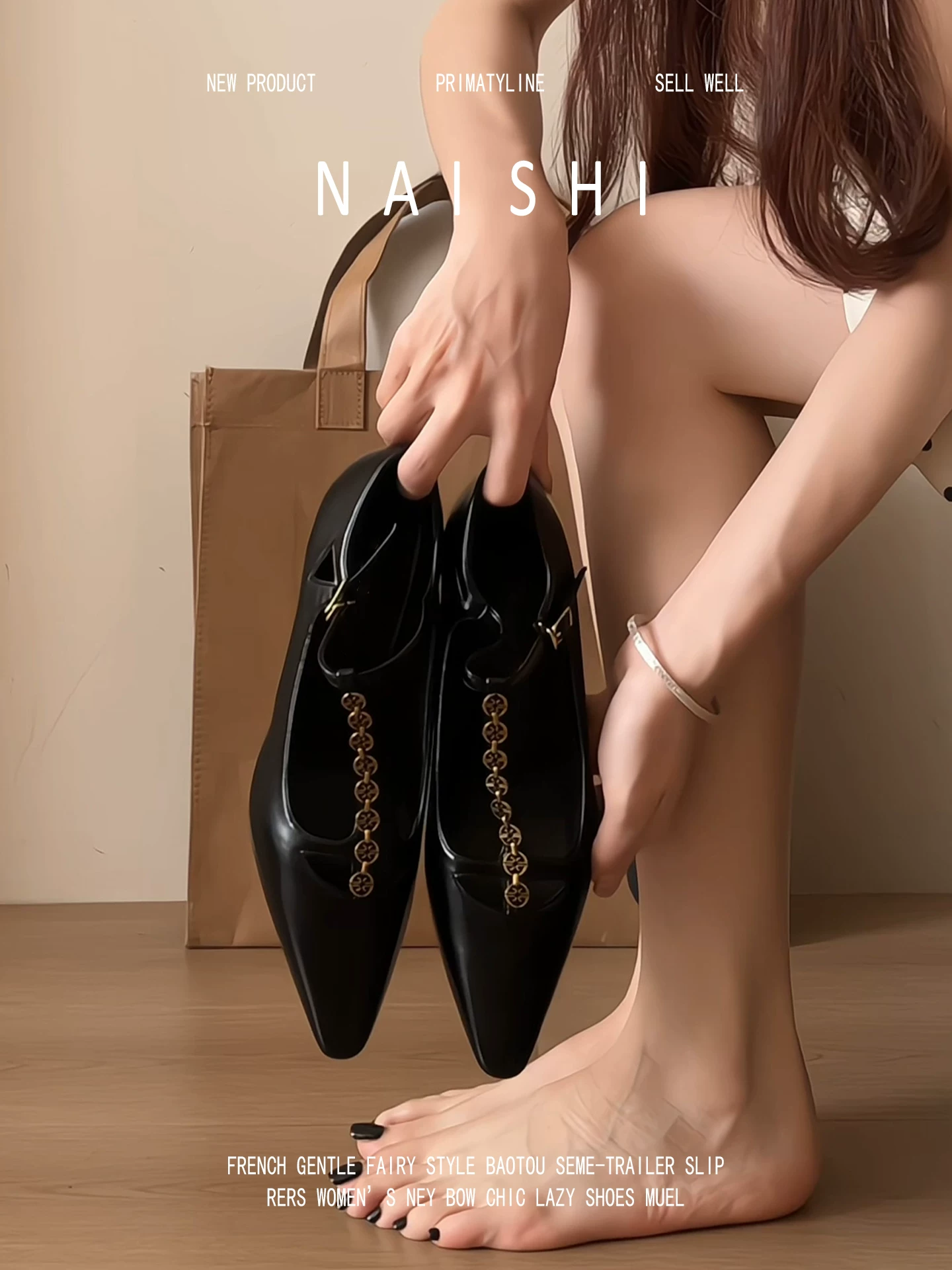 Phiên bản da cừu! Giày Mary Jane mũi nhọn khoét lỗ kiểu Pháp dành cho nữ, giày cao gót kiểu kitten heel quai chữ T khóa kim loại cổ điển thanh lịch.