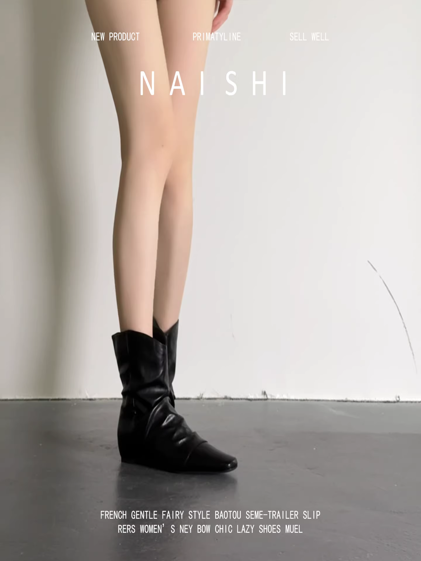 Phiên bản da cừu! Giày cao cổ mũi nhọn kiểu V, giày ngắn xếp ly đen, giày cao cổ kiểu miền Tây cổ điển có gót giấu, giày Martin.