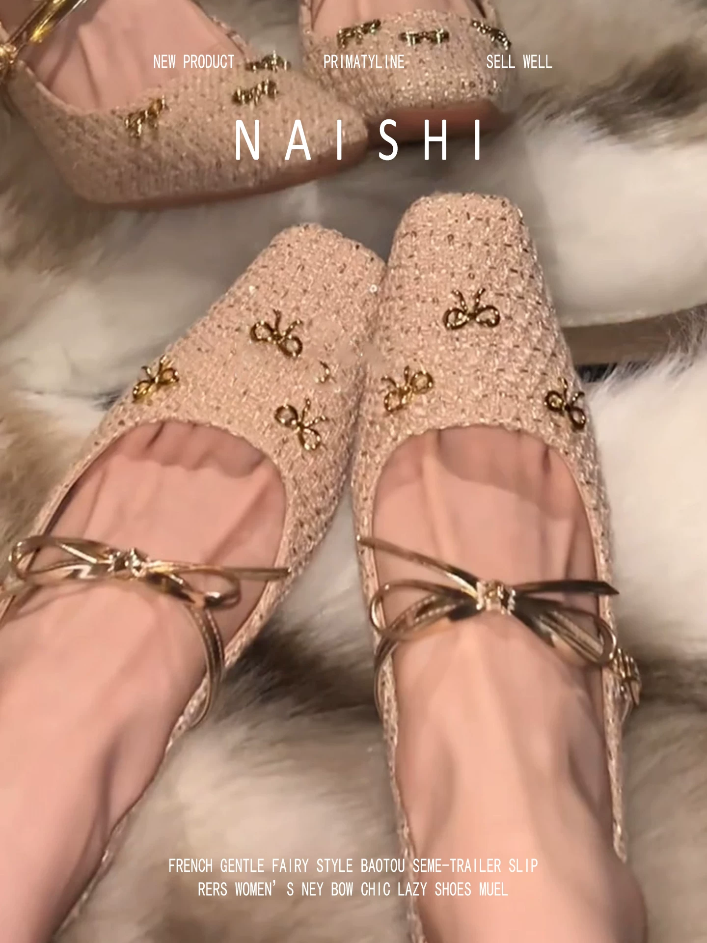 Phiên bản da cừu! Giày cao gót kiểu Chanel dành cho nữ, giày Mary Jane mũi vuông đế thô dệt kiểu Pháp có nơ, giày đơn giản thanh lịch.