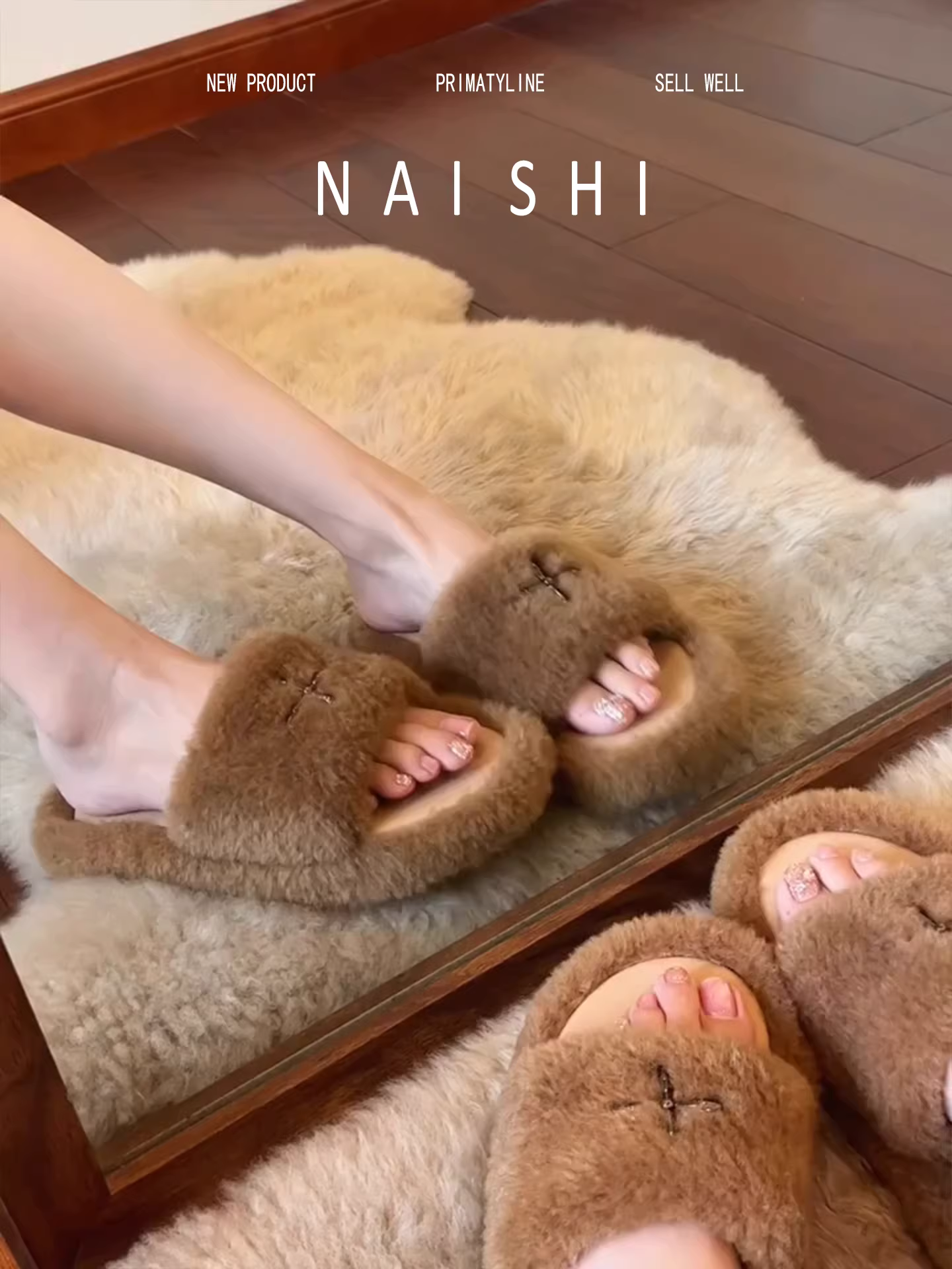 Phiên bản da cừu! Dép lông phong cách Hàn Quốc, dép lười đế dày chống trơn trượt, dép bông đa năng, thoải mái mặc ở nhà và đi ngoài trời.