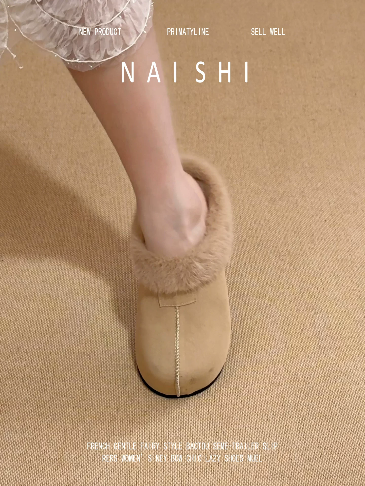 Phiên bản da cừu! Dép bít mũi cổ điển dành cho nữ, giày kiểu Birkenstock đế dày lông xù nhỏ nhắn với lớp lông cừu bổ sung để giữ ấm.