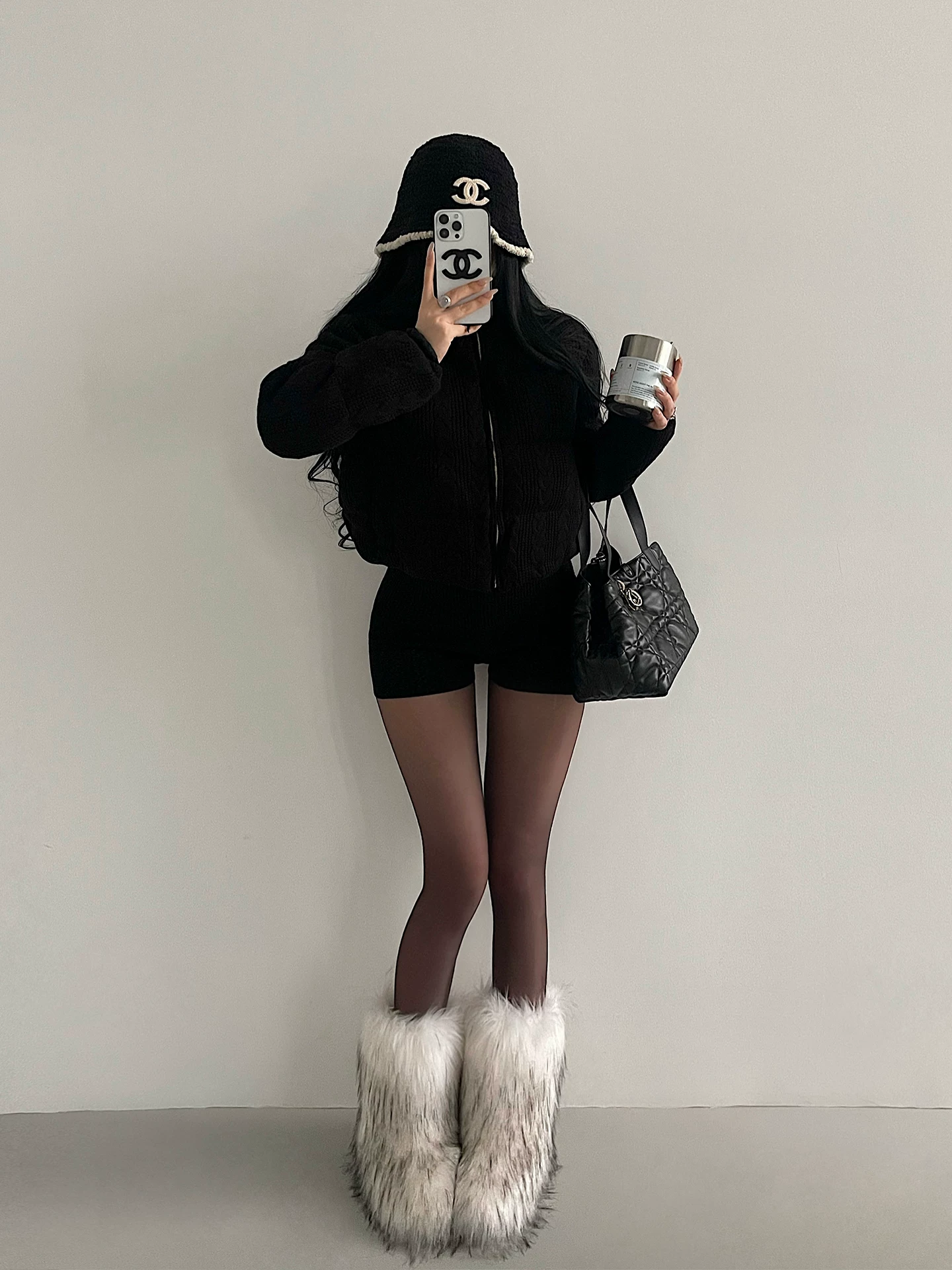 YoungGirlDay khao khát thuần khiết phong cách nhẹ nhàng cổ đứng có dây kéo áo khoác cotton ngắn ấm áp