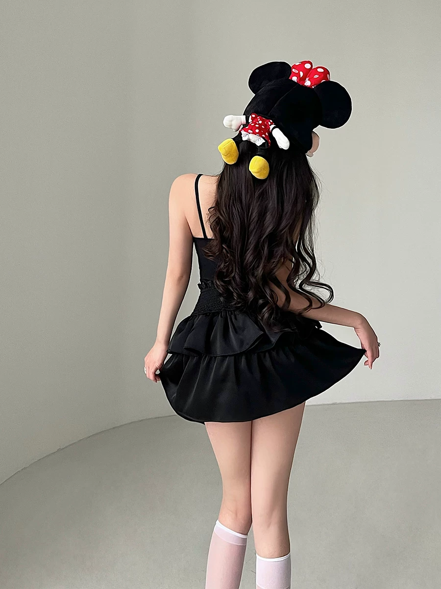 YoungGirlDay khao khát thuần khiết gợi cảm quần short an toàn chống lộ eo cao, váy ngắn hai lớp, váy ngắn