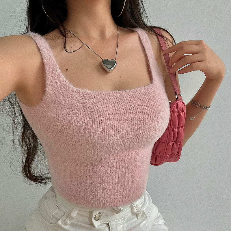 Áo crop top ngắn ôm sát gợi cảm YoungGirlDay, hở rốn, áo lót lông nhung nhiều màu đơn giản.