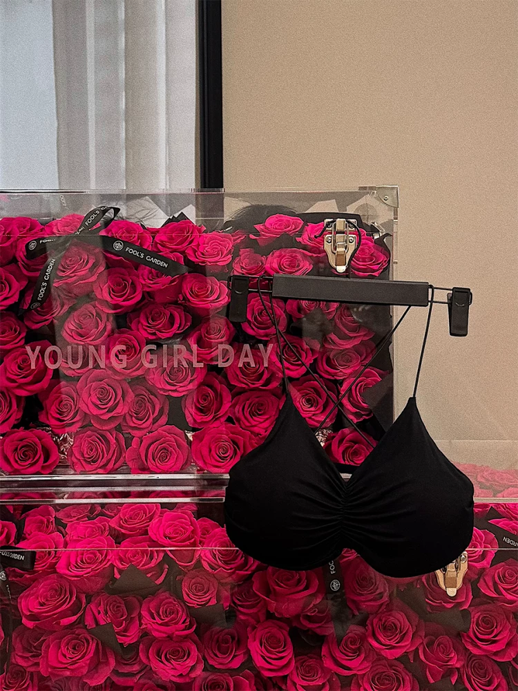 Áo lót trong suốt YoungGirlDay gợi cảm, nóng bỏng, không dây, dây mảnh, lưng đẹp, có mút ngực.