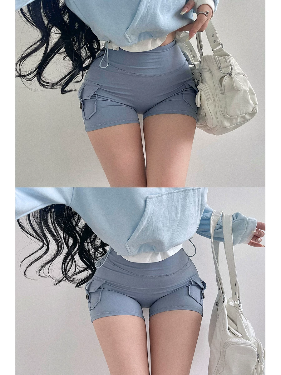 YoungGirlDay Truyện tranh Hàn Quốc gợi cảm cạp cao nâng mông giảm béo mông đào tập thể dục thể thao quần short thường ngày quần short nóng bỏng dành cho nữ