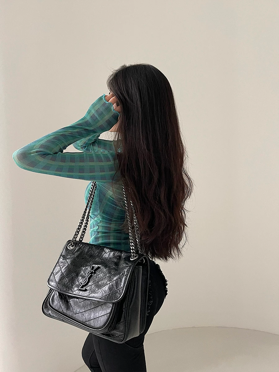 Áo thun dài tay phối lưới, xếp ly, ôm sát, gợi cảm YoungGirlDay dành cho nữ