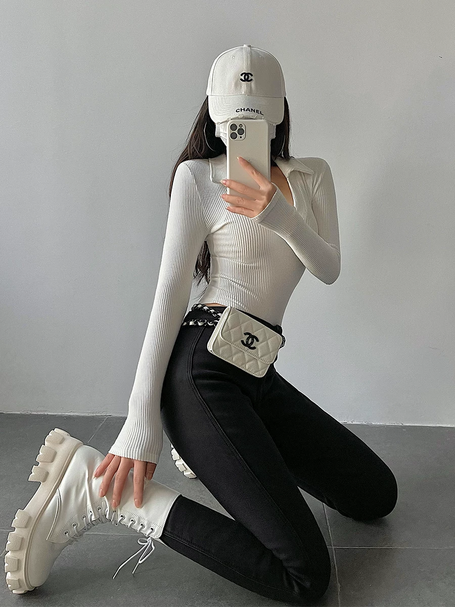 YoungGirlDay Quần jean skinny cạp cao kiểu Âu Mỹ, ôm sát, nâng mông, co giãn, tôn dáng, quần bút chì