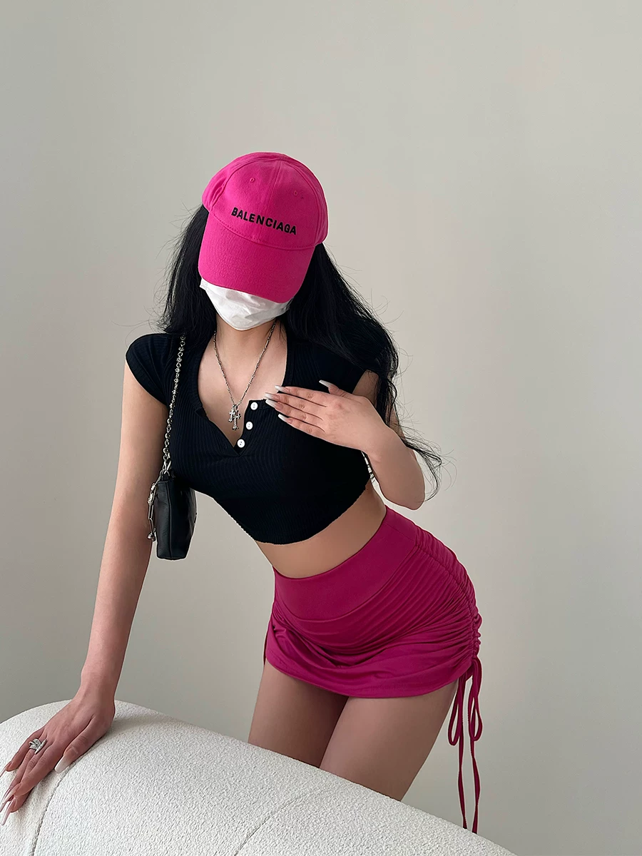 YoungGirlDay khao khát thuần khiết, váy ngắn ôm sát eo cao gợi cảm có dây rút chống lộ hàng.