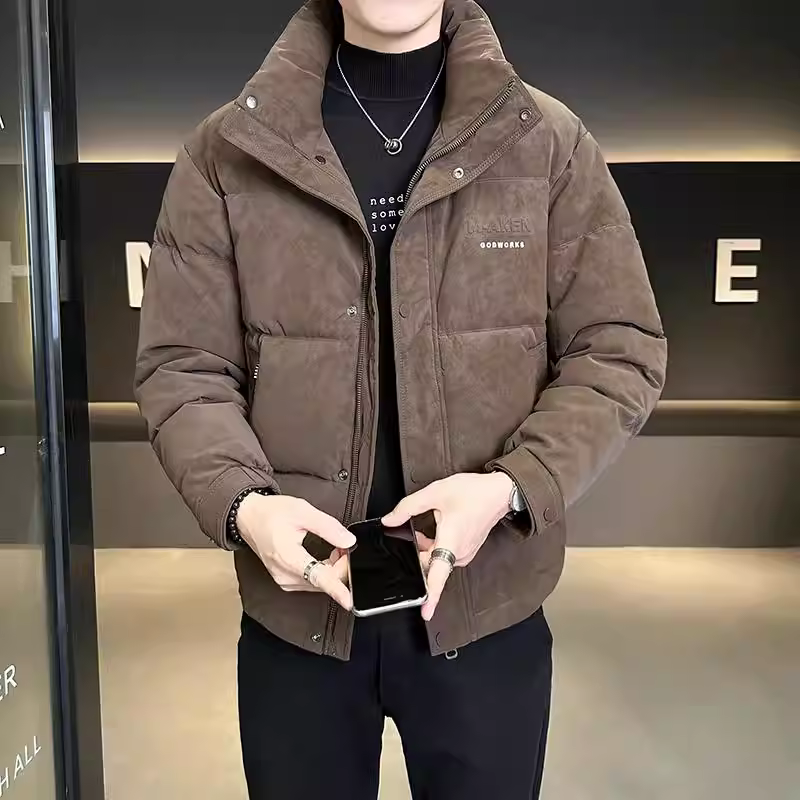 Áo khoác lông vũ nam chất lượng cao tiêu chuẩn quốc gia mùa đông 2025 mới dày dặn chống lạnh ấm áp kiểu ngắn