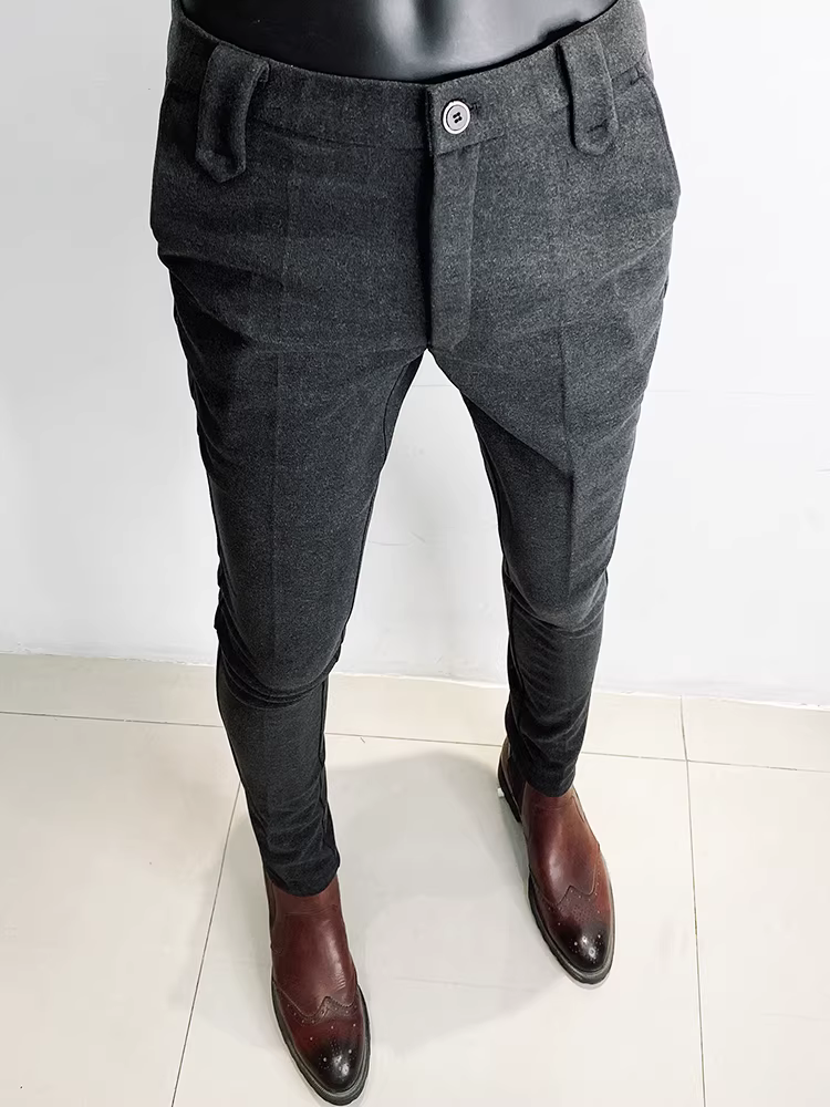 Quần âu len nam, quần dày giữ ấm mùa thu đông, quần âu nam dáng ôm vừa vặn đa năng, chất liệu len cao cấp.