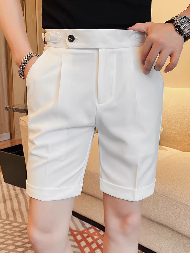 Quần short nam Naples, kiểu dáng mỏng nhẹ mùa hè, hợp thời trang, đa năng, cao cấp, quần âu thẳng dáng doanh nhân năm phần.