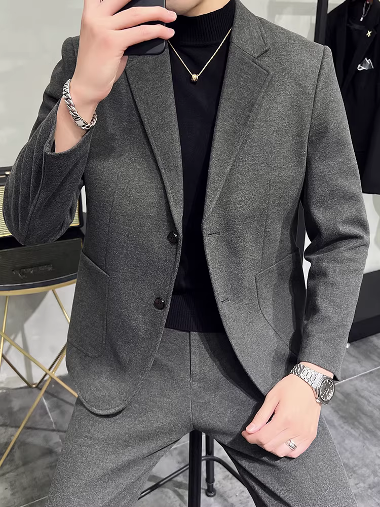 Vest len nam thu đông dày dặn, kiểu dáng ôm body, phong cách Anh quốc, cao cấp, lịch sự, thường ngày.