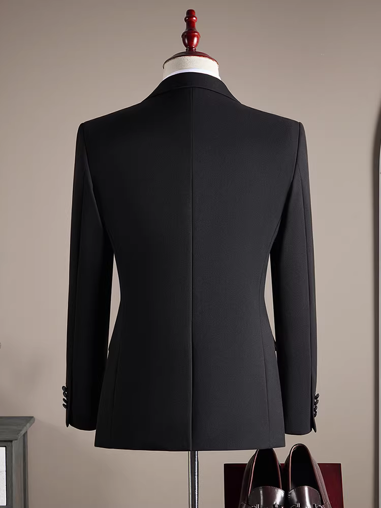 Bộ vest len nam, vest công sở lịch lãm, chất lượng cao, vest chú rể đám cưới, size lớn, bộ ba món