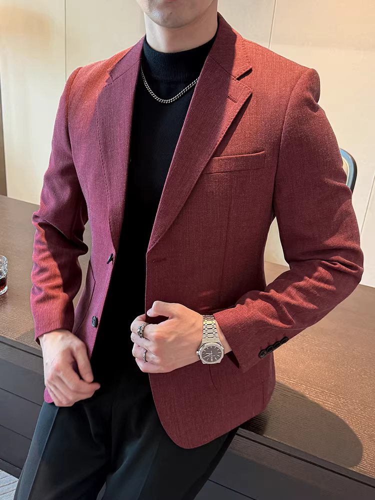 Áo vest nam cao cấp, kiểu dáng mới thu đông 2025, phong cách công sở lịch lãm, đa năng, hợp thời trang, ôm dáng, dễ chăm sóc, áo vest đơn.