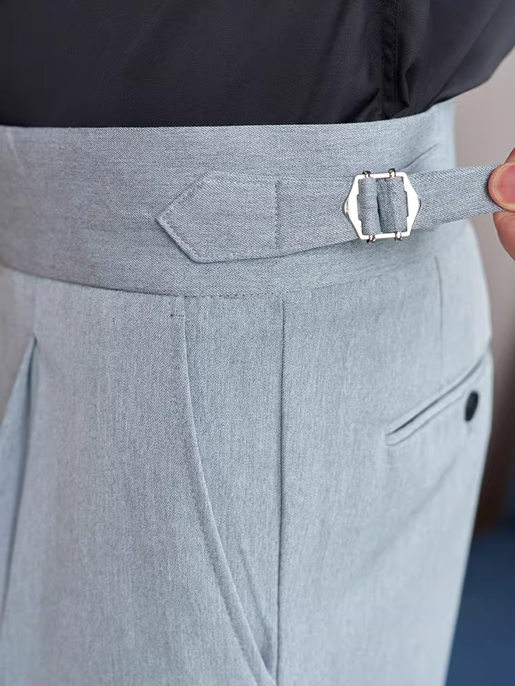 Quần âu nam Naples dáng suông, cạp cao, chất liệu cao cấp, thời trang, lịch lãm, kiểu dáng thẳng.