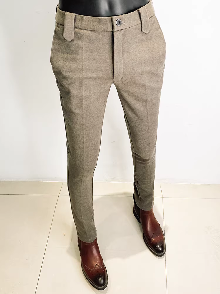 Quần âu len nam, quần dày giữ ấm mùa thu đông, quần âu nam dáng ôm vừa vặn đa năng, chất liệu len cao cấp.