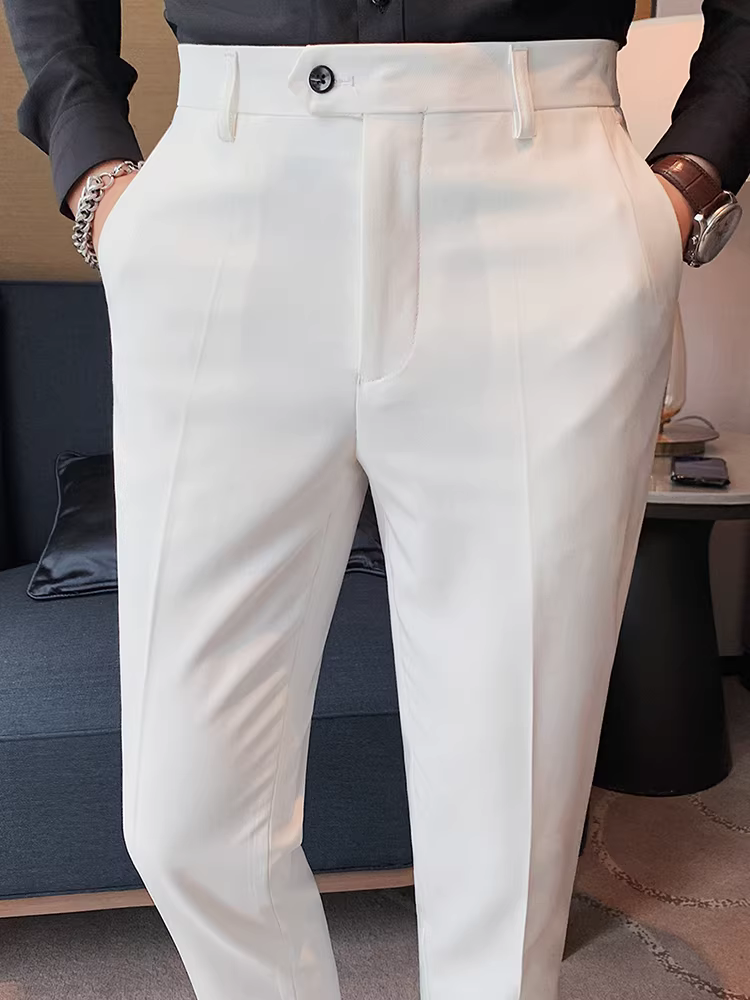 Quần âu nam dáng ôm, chất liệu cao cấp, quần thời trang thường ngày, quần công sở lịch sự, quần vest dáng ôm mềm mại.