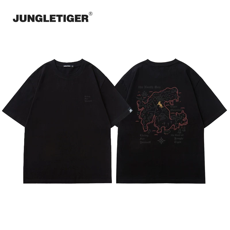Áo thun cotton 100% họa tiết Graffiti Hổ Rừng dành cho Nam, mùa hè 2025, phong cách đường phố BF, thiết kế độc đáo, cổ tròn, tay ngắn