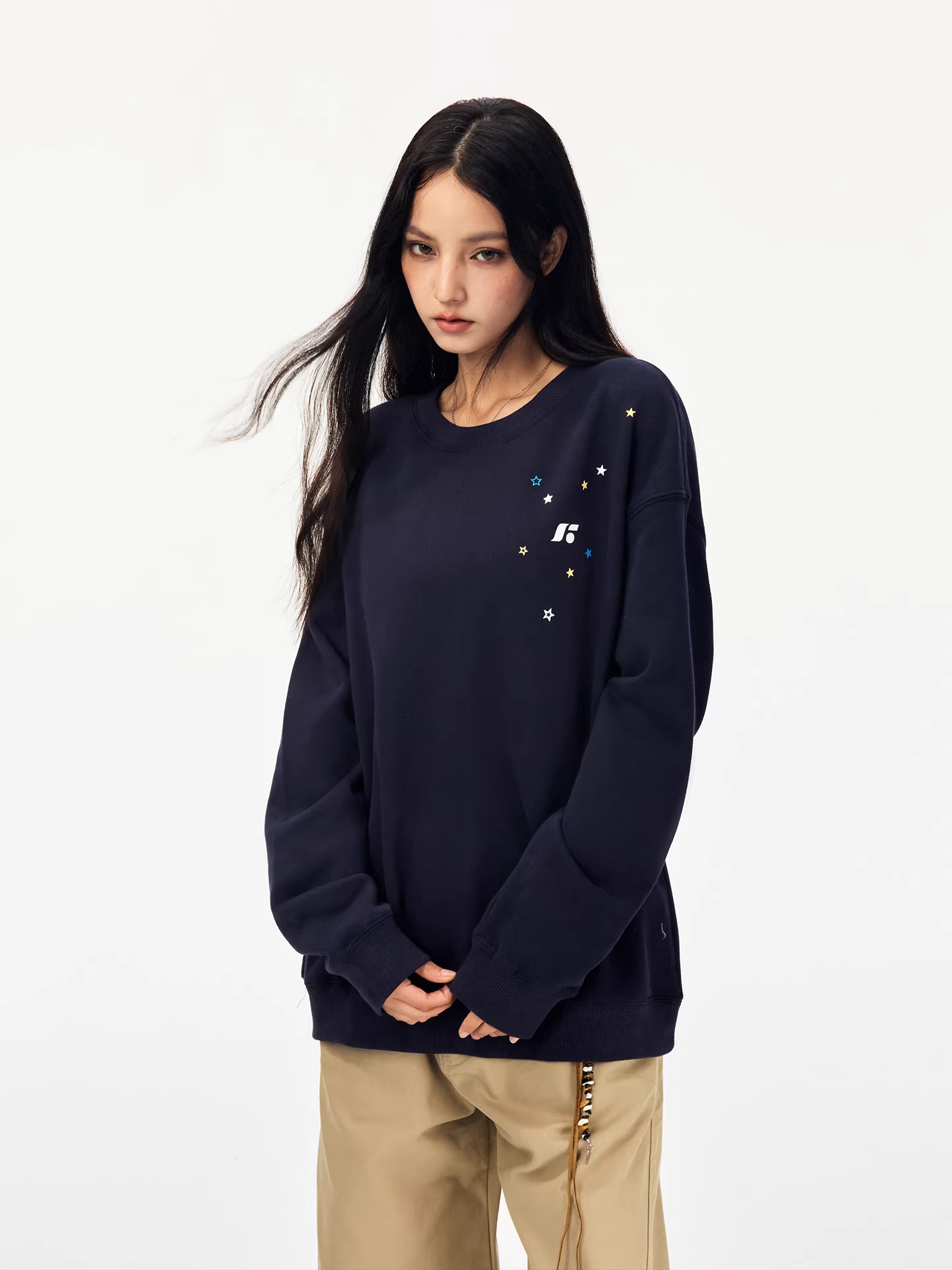 Áo len nỉ dày cổ tròn Jungle Tiger 420g dành cho nam và nữ, áo cặp thời trang thu đông dày dặn tay dài