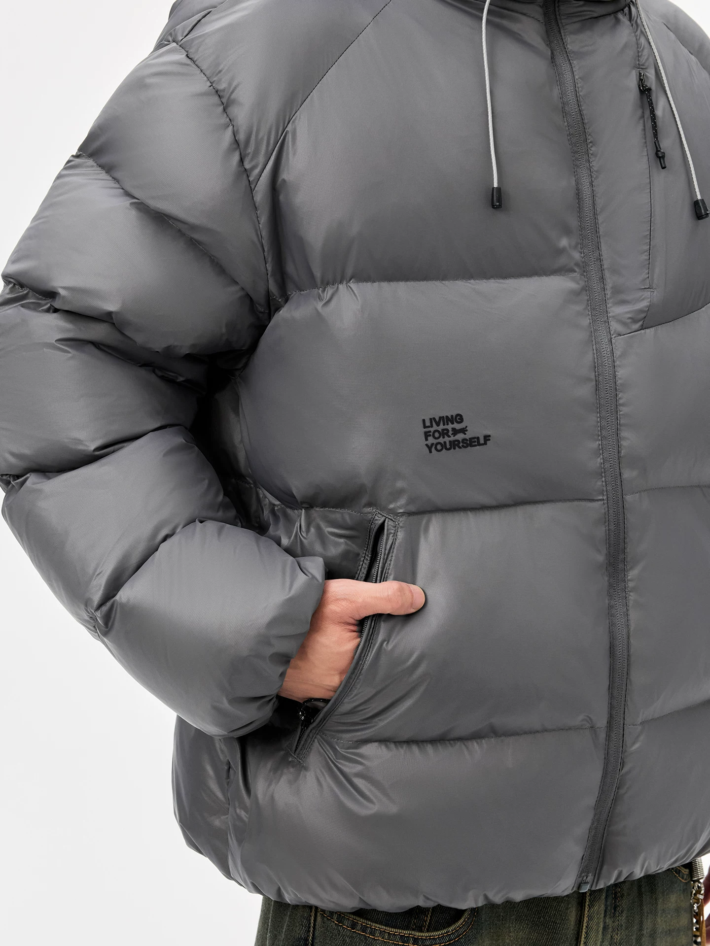 Áo khoác cotton dày dặn chống lạnh kiểu Mỹ Jungle Tiger dành cho nam, áo khoác phao có mũ trùm đầu dáng rộng mùa đông dành cho nữ.