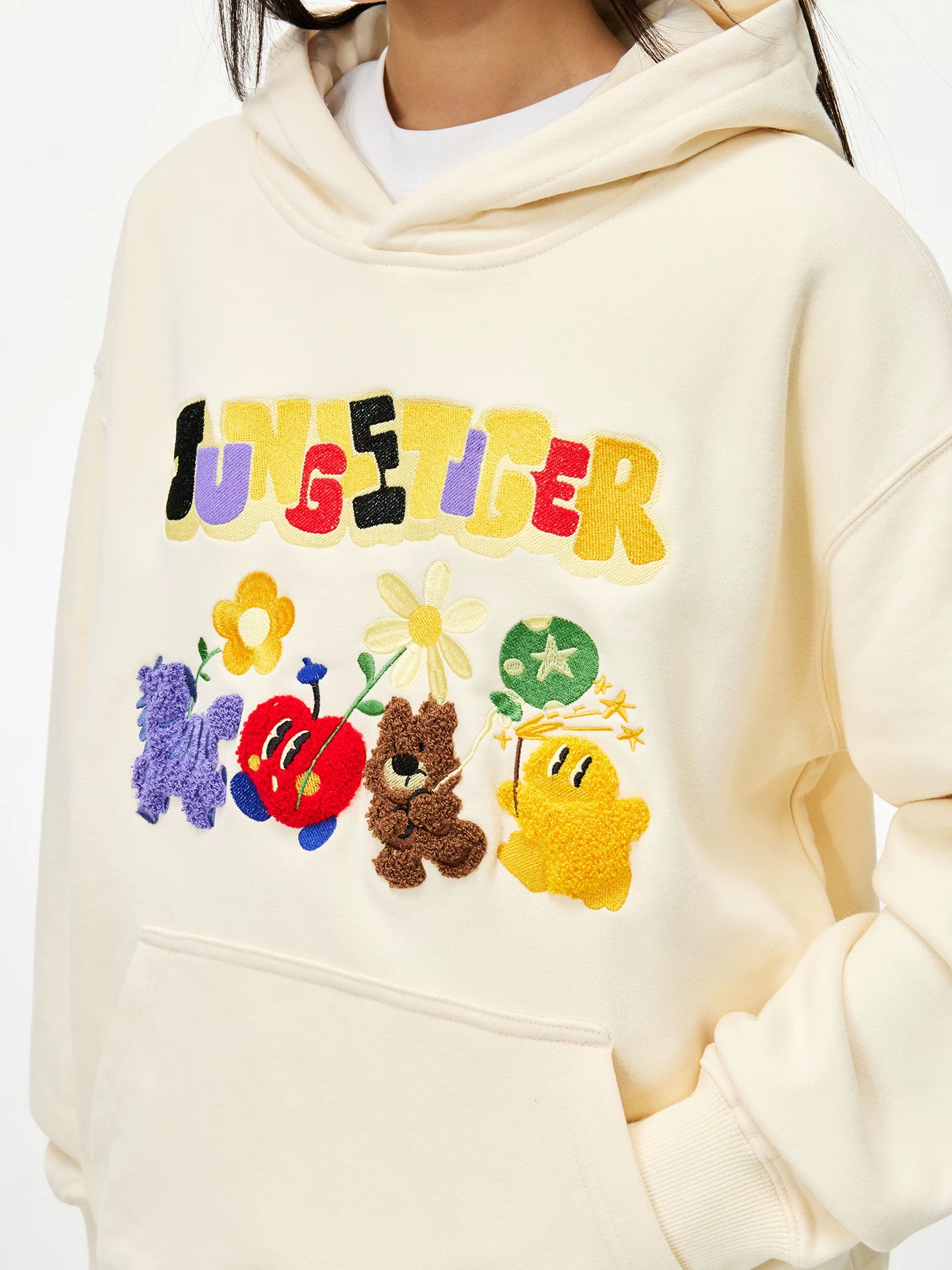Áo hoodie thêu hình hổ rừng kiểu Mỹ, dành cho nam và nữ, áo khoác hoodie cặp đôi mùa thu mới, phong cách thường ngày
