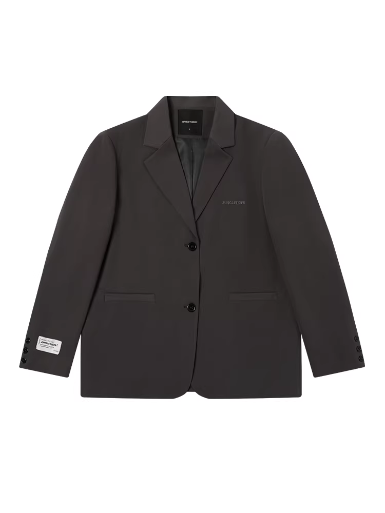 Áo blazer thường ngày thêu LOGO Jungle Tiger dành cho nam và nữ, cao cấp, thời trang, dáng đơn giản, bộ đồ đi làm