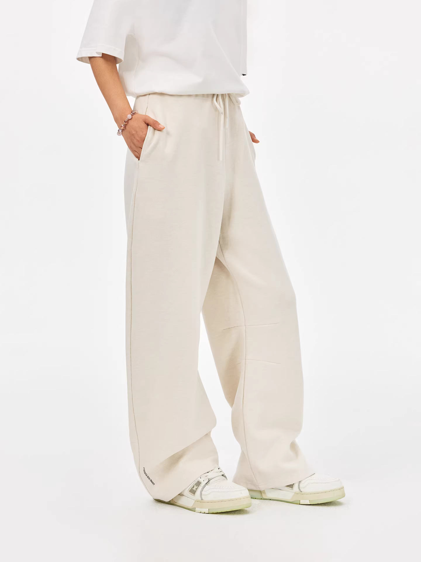 Quần thể thao dáng rộng màu mơ kiểu Mỹ thời trang mùa thu đông Jungle Tiger dành cho nam và nữ