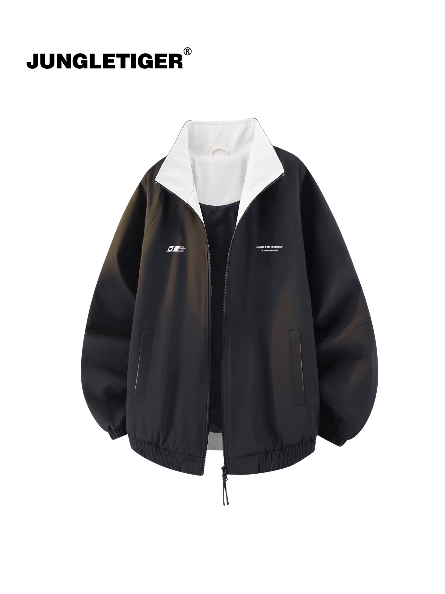 Áo khoác dáng rộng cổ điển phong cách Jungle Tiger dành cho nam và nữ, mùa thu 2025