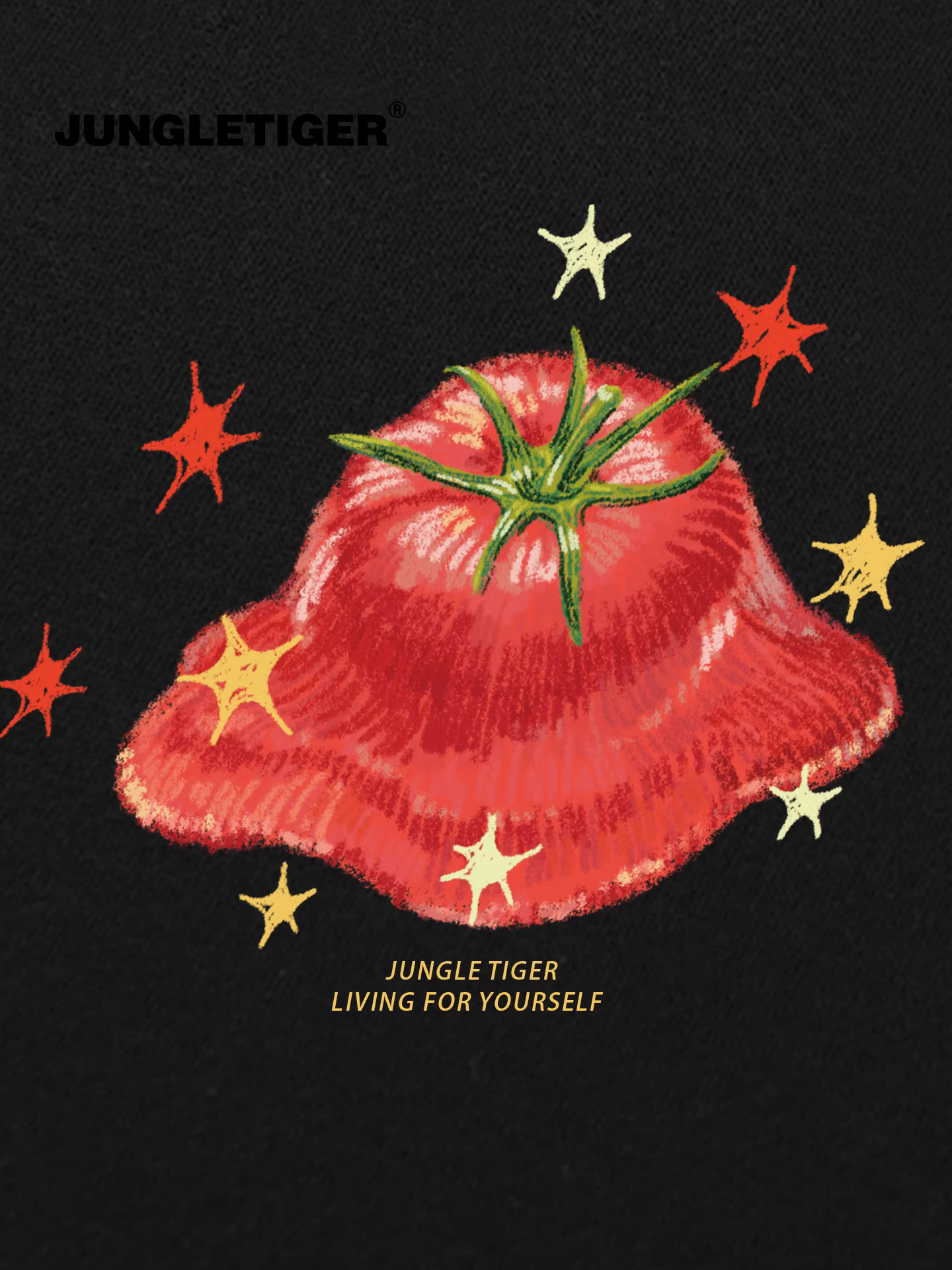 Jungle Tiger National Trend Fruit Trio In áo hoodie dáng rộng Thiết kế unisex Áo dày dặn