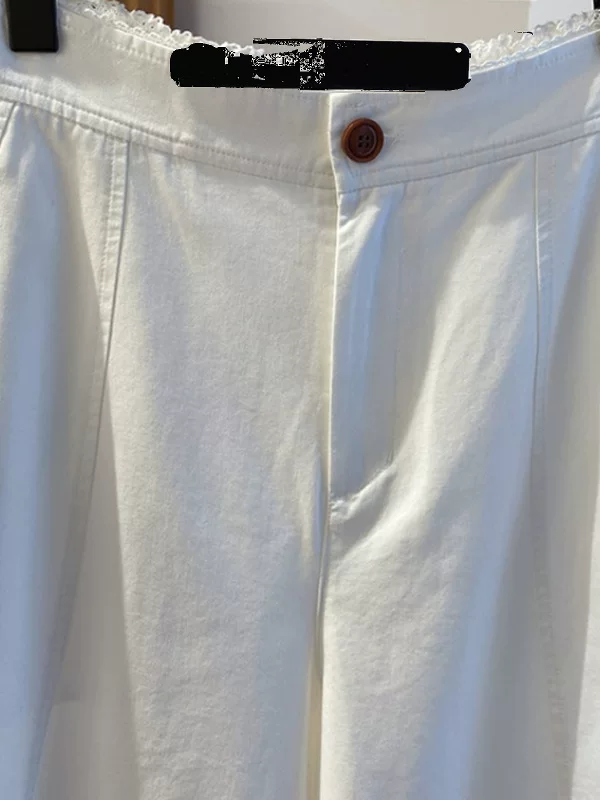 Quần harem ống rộng bằng cotton cao cấp dành cho nữ, mùa xuân hè, cỡ lớn, rộng rãi, giản dị, đa năng, sành điệu, vừa vặn thoải mái, quần ống cong.