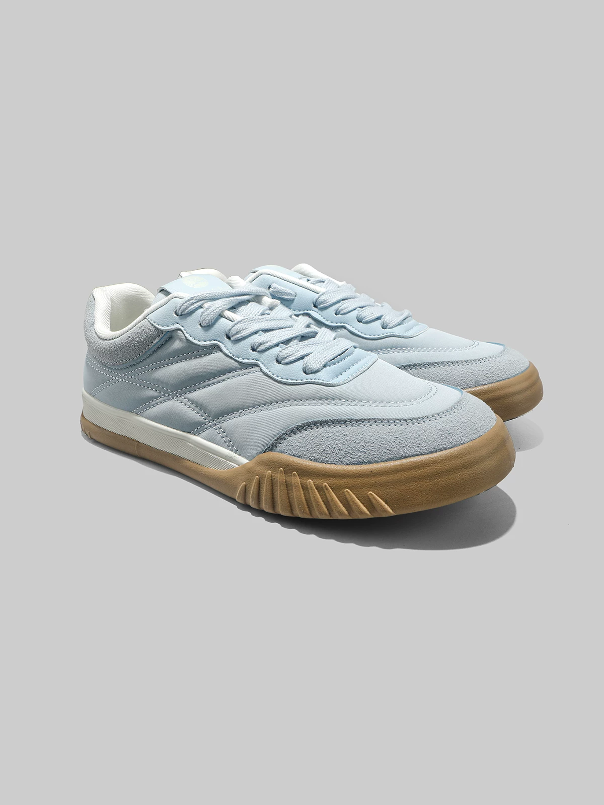 Giày nam Dongjia Qshoes xuất khẩu Nhật Bản giày tập luyện màu xanh đơn sắc phong cách Hồng Kông giày thể thao hợp thời trang Forrest Gump giày thể thao thông thường