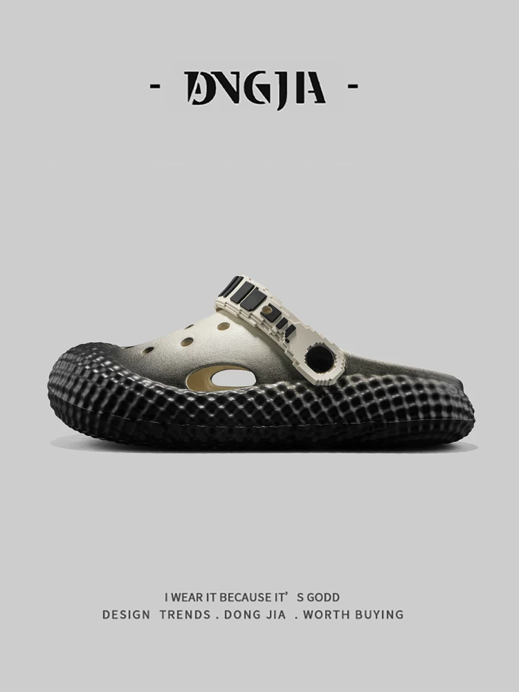 Dép Nhật Bản Dongjia Qshoes dành cho nam và nữ, dép mùa hè thoáng khí kiểu cổ điển bằng chất liệu EVA, có đệm êm và mũi kín.