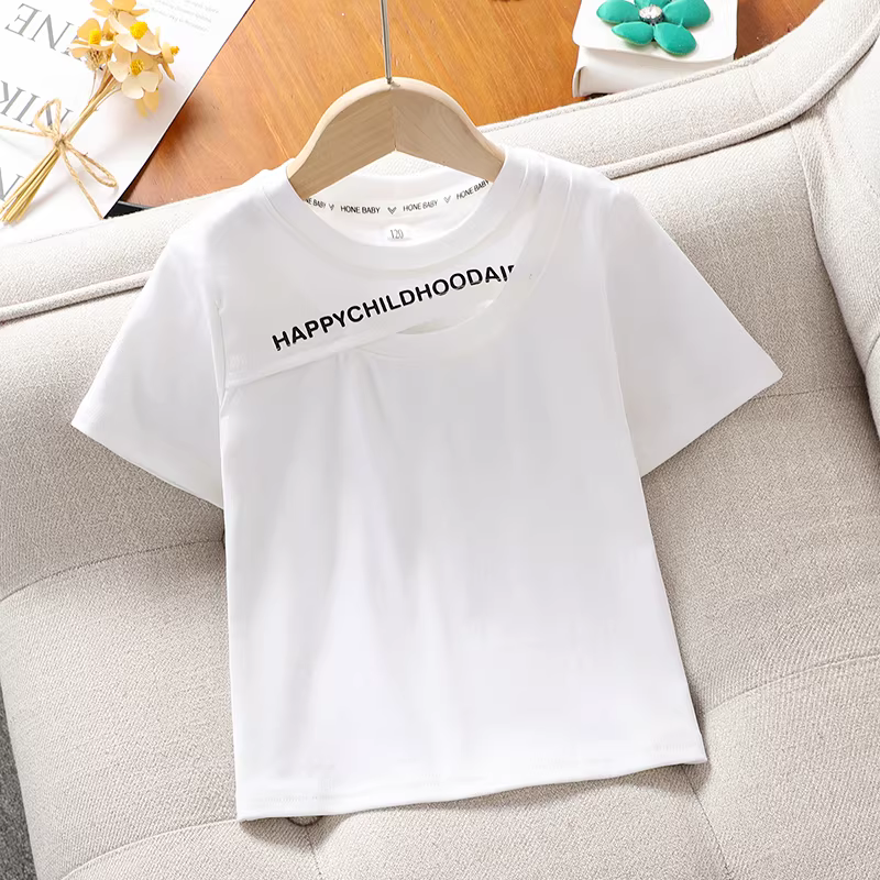 Bộ quần yếm denim nữ 2025 kiểu mới, quần áo trẻ em cho bé gái lớn, thời trang mùa xuân hè