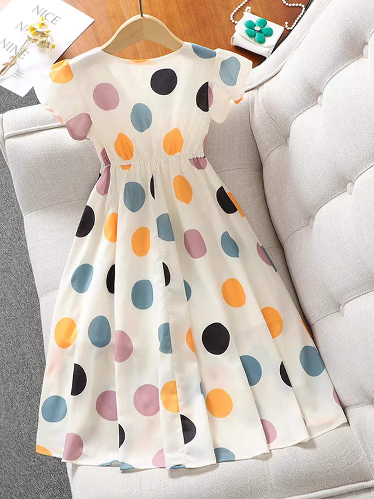 Váy bé gái, váy dài mùa hè, quần áo trẻ em mới, váy đi biển, váy voan mùa hè, váy công chúa mỏng cho trẻ em lớn