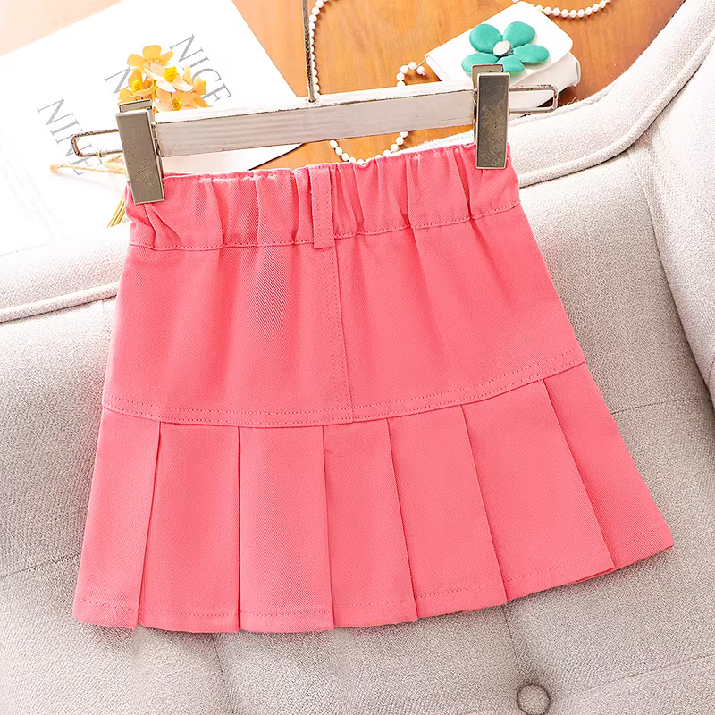 Váy xếp ly cho bé gái, váy mỏng thời trang mùa hè cho trẻ em, váy mùa hè cho bé gái lớn, váy ngắn, váy kiểu Hàn Quốc giản dị kiểu JK