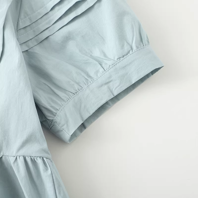 Áo thun bé gái mùa hè kiểu mới 2025, áo thun ngắn tay bé gái mặc thường ngày, áo rộng mỏng cho trẻ em