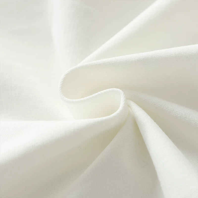 Áo thun ngắn tay cho bé gái, chất liệu cotton nguyên chất, phong cách mùa hè, áo trắng trễ vai, quần áo mùa hè mới 2025, quần áo trẻ em, áo thun