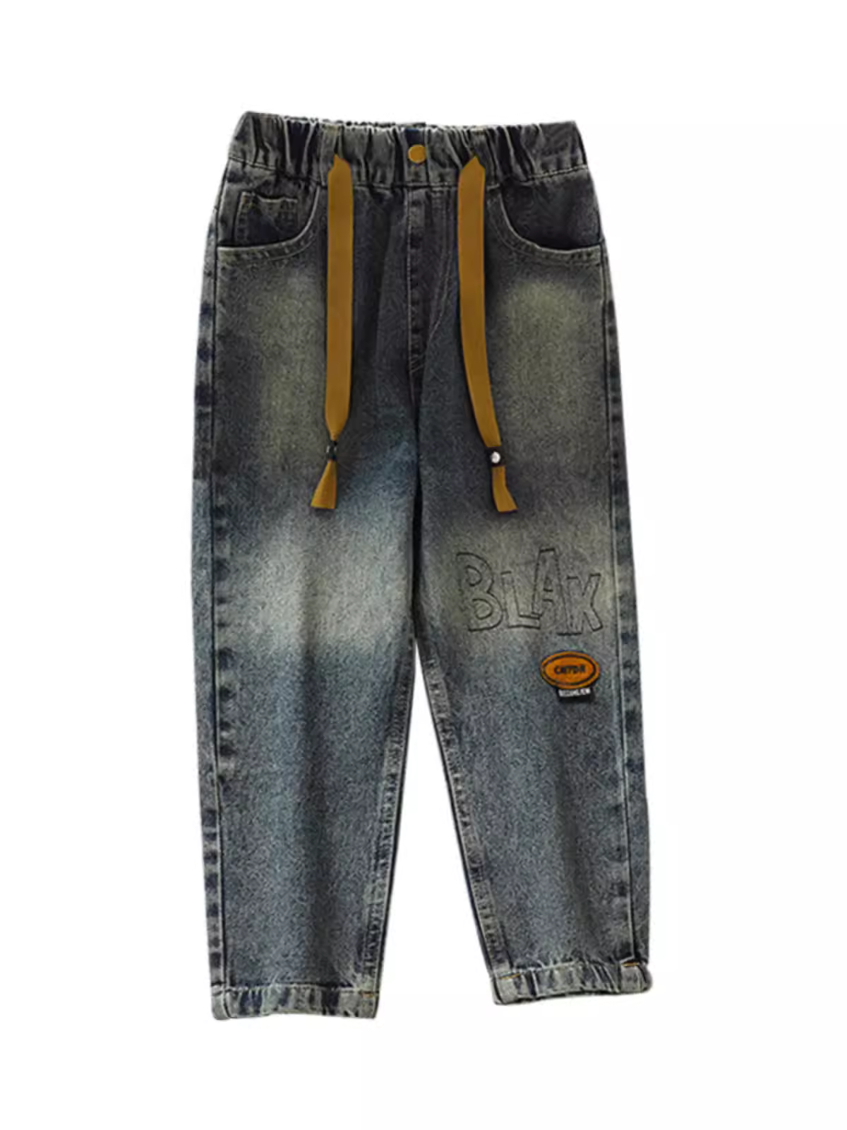 Quần jean nữ, kiểu xuân thu, quần áo trẻ em hợp thời trang, quần kiểu bố, quần mùa thu cho trẻ lớn, quần cà rốt mùa thu.