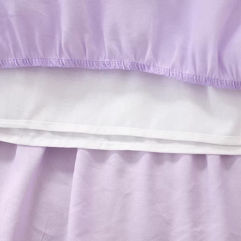 Váy công chúa mùa hè cho bé gái, váy sành điệu và tôn dáng, quần áo trẻ em mỏng mùa hè, váy chữ A cạp cao xếp nếp