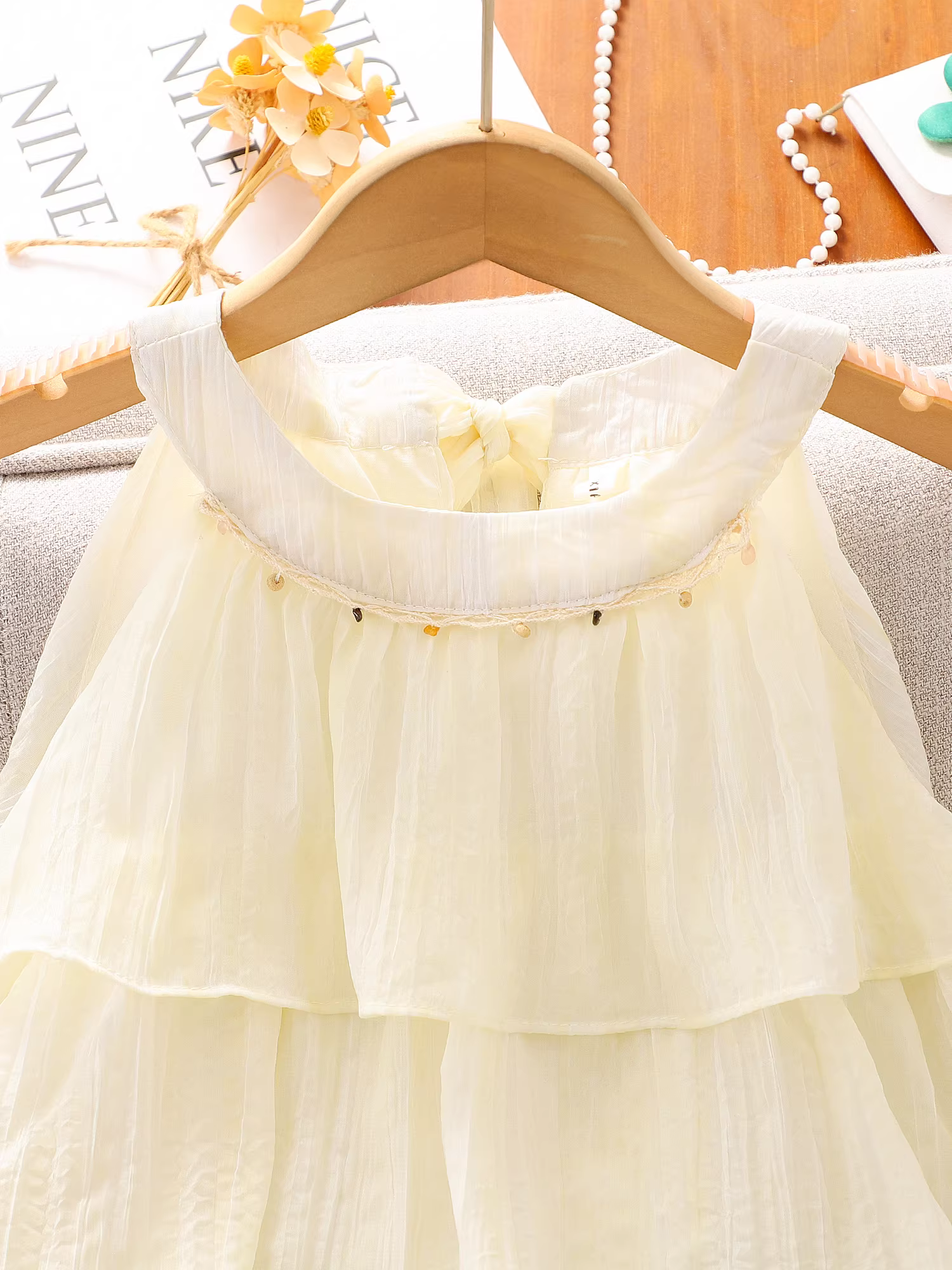 Váy hè kiểu mới 2025 cho bé gái, váy voan không tay đi biển, váy công chúa cho bé gái đi nghỉ