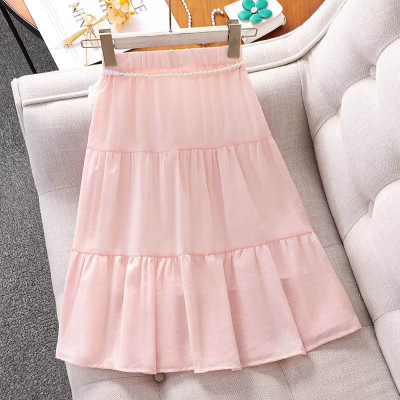 Váy hè cho bé gái, váy công chúa nơ cho trẻ em, kiểu mới hè 2025, váy tôn dáng cho bé gái lớn