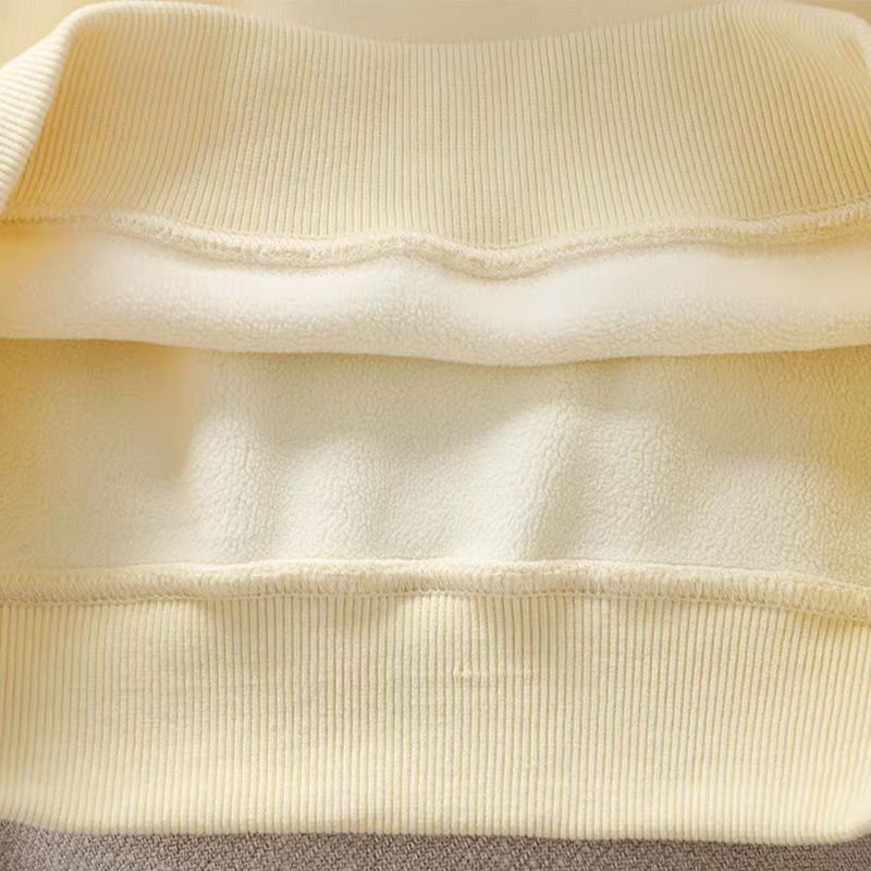 Áo len nỉ bé gái thu đông 2025 kiểu mới, áo liền thân giữ ấm, cổ lọ nửa cao, thời trang trẻ em