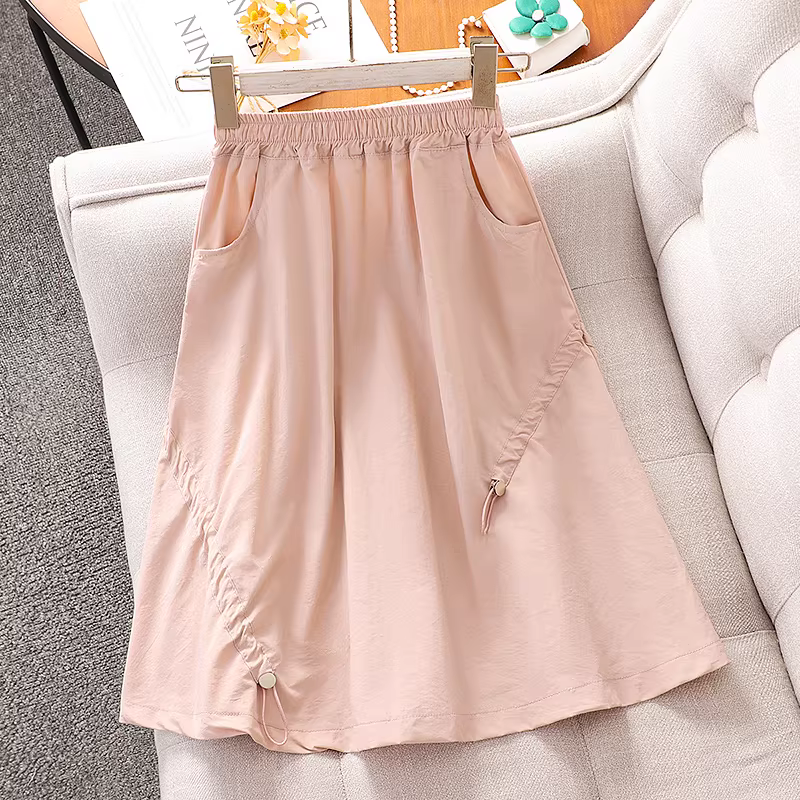 Váy bé gái hè 2025 kiểu mới, váy công sở trẻ em phong cách Hàn Quốc, váy mùa hè cho bé gái lớn, váy ngắn mỏng