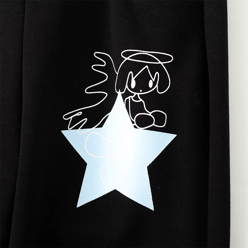 Quần ống loe mỏng cho bé gái, kiểu dáng mỏng nhẹ mùa hè, quần thường ngày cho bé gái, quần chống muỗi hơi loe mùa hè mới 2025 dành cho trẻ em.