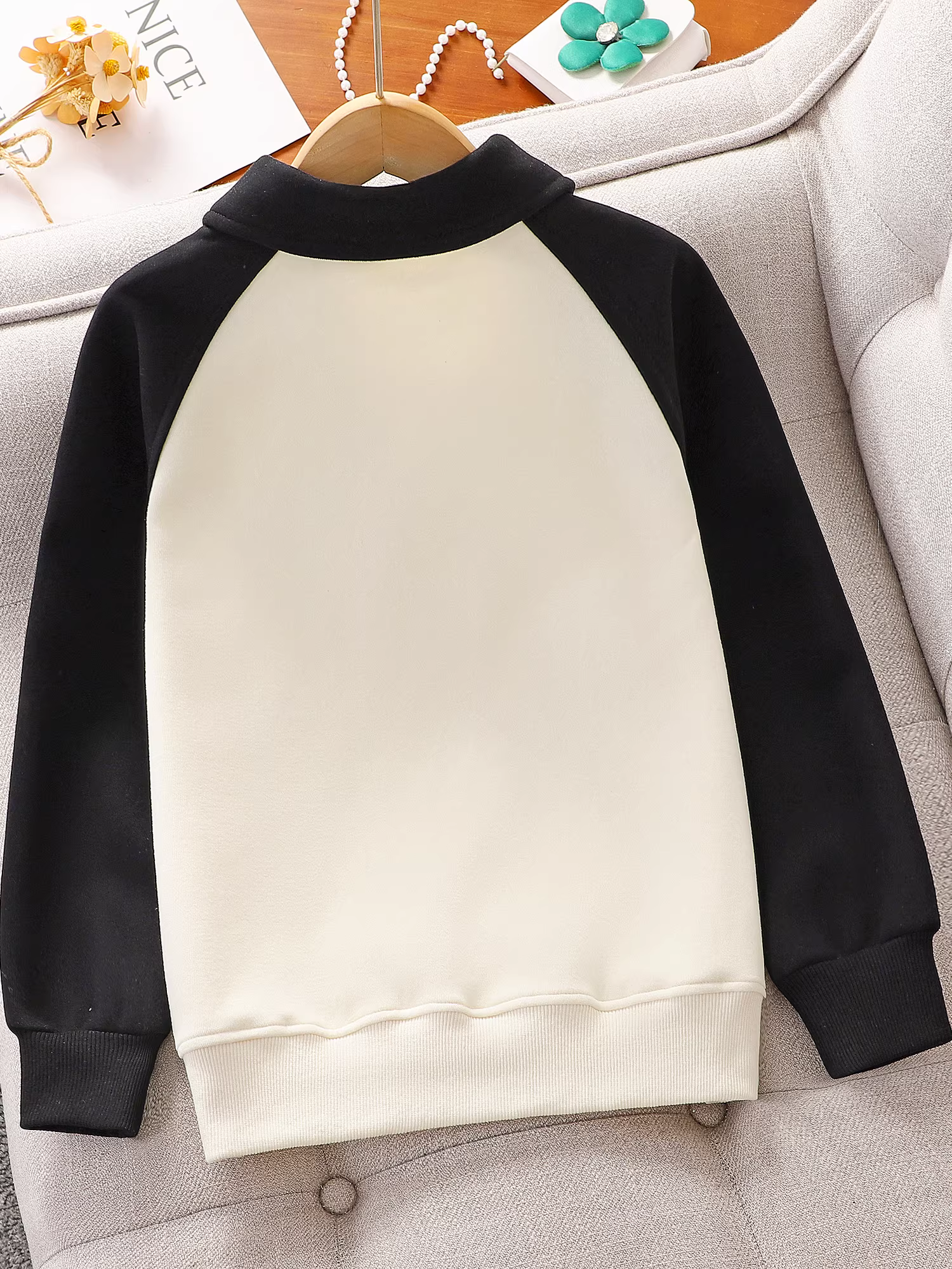 Áo thun dài tay thường ngày cho bé gái, quần áo mùa thu cho bé gái, áo sơ mi cổ POLO phong cách Hàn Quốc, áo nỉ thể thao mùa xuân thu cho bé gái