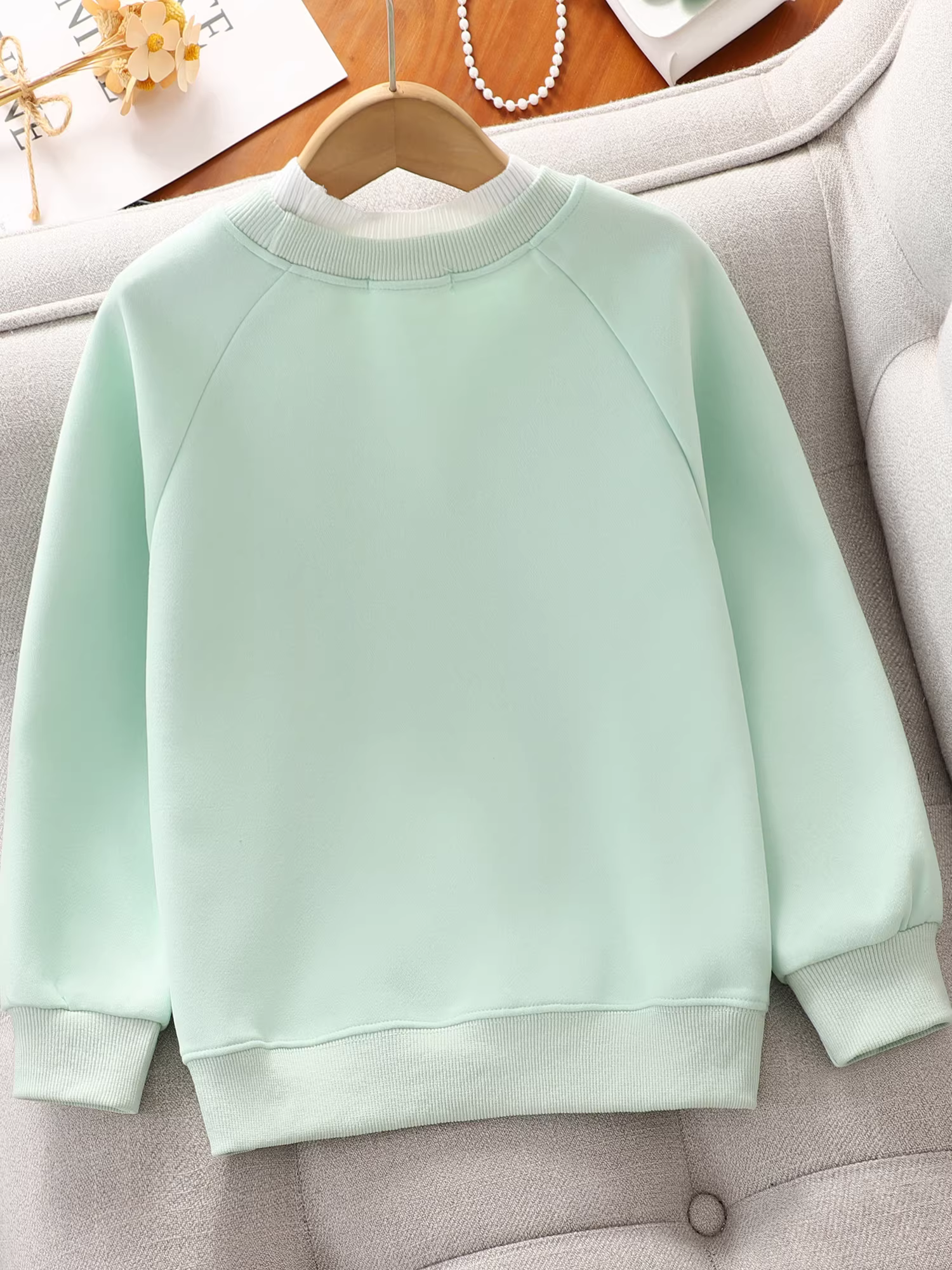 Áo len dài tay giả hai mảnh cho bé gái mùa thu phong cách mới 2025 áo sơ mi thường ngày cho trẻ em áo sơ mi nữ mùa xuân và mùa thu phong cách Hàn Quốc